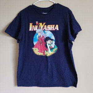 Inuyasha -Mens Black Short Sleeve T-Shirt Officially Viz Media Anime 2009 Size L